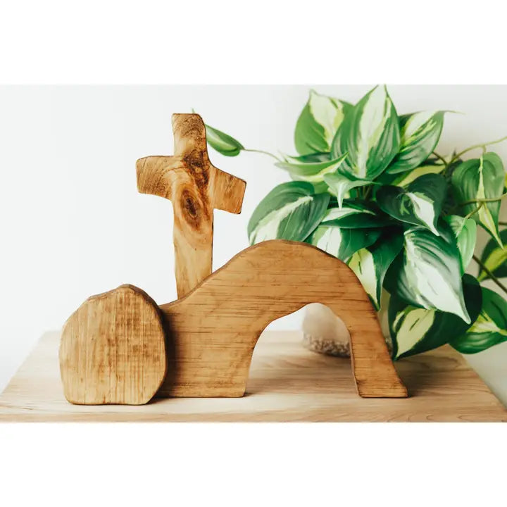 HE LIVES WOOD DECOR (NATURAL OR DARK STAIN)