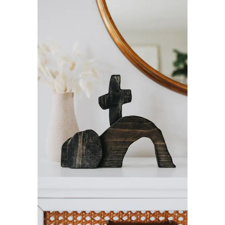 HE LIVES WOOD DECOR (NATURAL OR DARK STAIN)